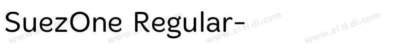SuezOne Regular字体转换